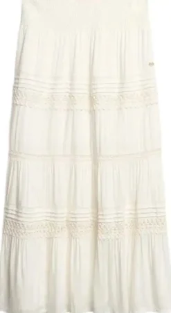 naisten hame, Ibiza Lace Mix Maxi Skirt>Superdry