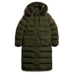 Naisten Talvitakki, Everest Faux Fur Longline Jkt>Superdry Online