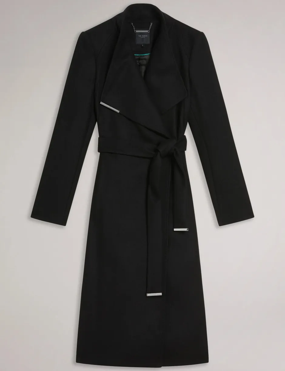 naisten villakangastakki, ROSE MID LENGHT BELTED WOOL COAT>Ted Baker Online