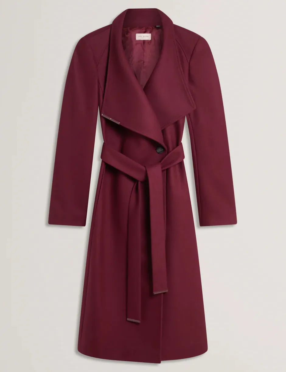 Rose Mid Length Belted Wool Wrap Coat,>Ted Baker Sale