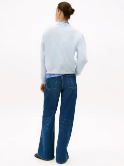 college, MDRN REG CORP LOGO SWEATER>Tommy Hilfiger New