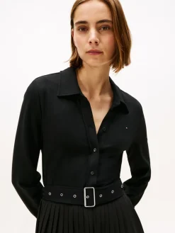 Interlock Mix Media Polo Dress,><noscript><img width=