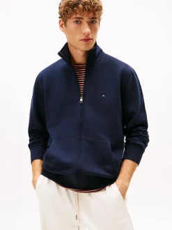 miesten college Essential Fleece Stand Collar,>Tommy Hilfiger Online