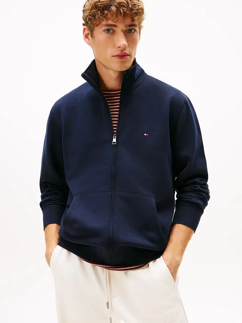 miesten college Essential Fleece Stand Collar,>Tommy Hilfiger Online