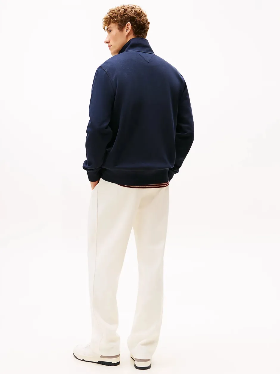 miesten college Essential Fleece Stand Collar,>Tommy Hilfiger Online