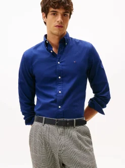 miesten flanellipaita, FLEX FLANNEL SOLID RF SHIRT>Tommy Hilfiger New