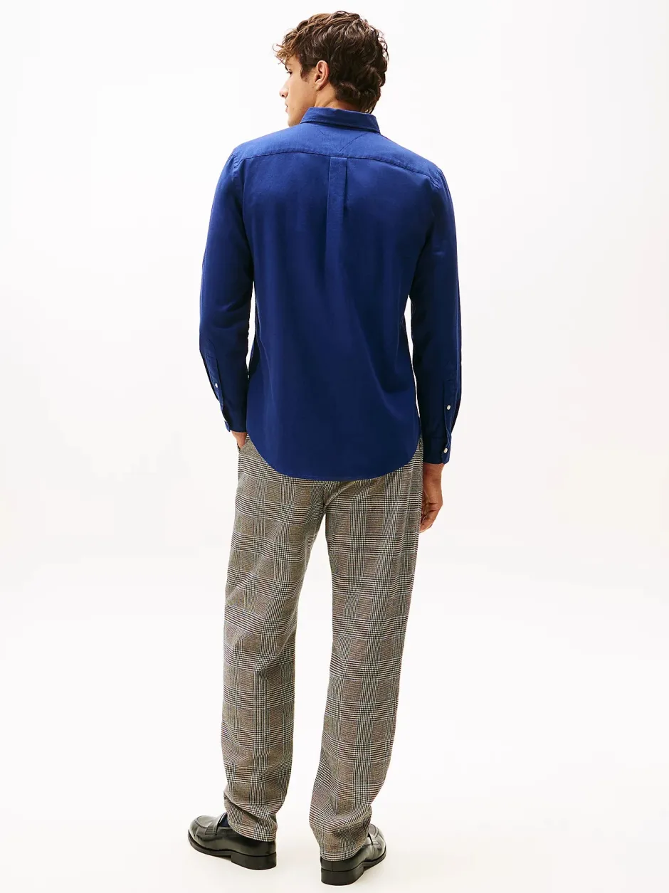 miesten flanellipaita, FLEX FLANNEL SOLID RF SHIRT>Tommy Hilfiger New