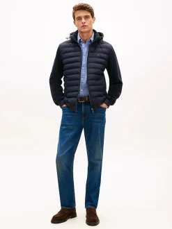 miesten hybriditakki Mix Media Hooded Zip,><noscript><img width=