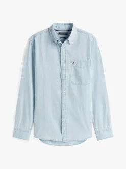 miesten kauluspaita, CHAMBRAY POCKET RF SHIRT Indigo><noscript><img width=