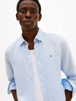 Miesten Kauluspaita, PIGMENT DYED LINEN SOLID><noscript><img width=