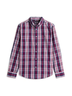 miesten kauluspaita Flex Poplin Medium Check Shirt, punainen><noscript><img width=