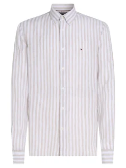 miesten kauluspaita, LINEN ESSENTIAL STRIPE RFSHIRT><noscript><img width=