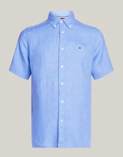 Miesten Kauluspaita, PIGMENT DYED LINEN RF SHIRT>Tommy Hilfiger Best