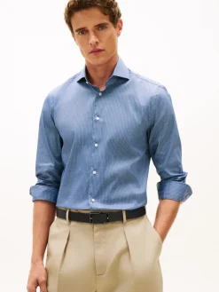 miesten kauluspaita DC Flex Collar Mini Texture,>Tommy Hilfiger