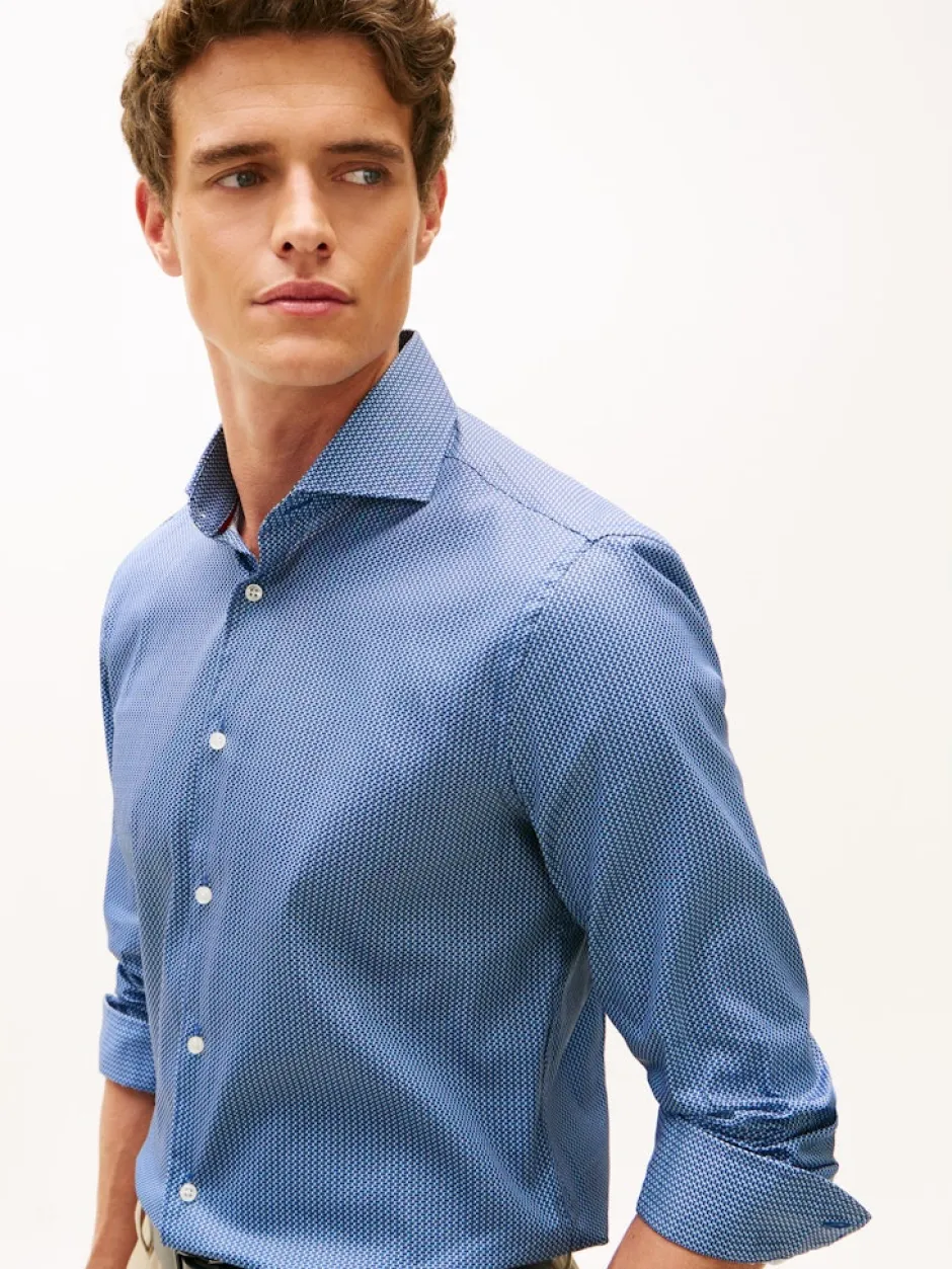 miesten kauluspaita DC Flex Collar Mini Texture,>Tommy Hilfiger