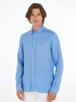 Miesten Kauluspaita, PIGMENT DYED LINEN SOLID>Tommy Hilfiger Best