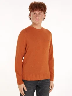 Miesten Neulepusero, LAMBSWOOL CREW NECK KONEPESTÄVÄ>Tommy Hilfiger Outlet