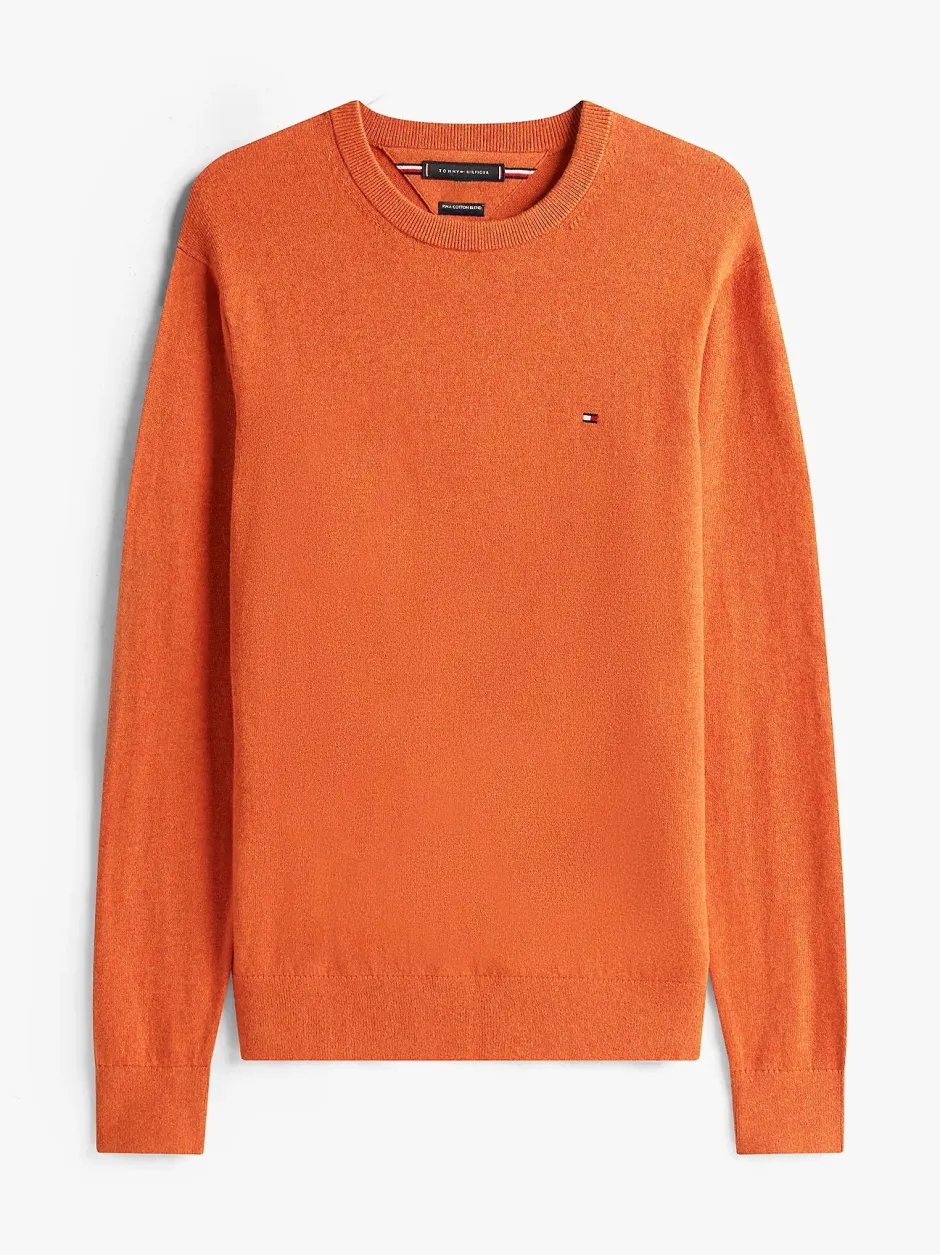 miesten neule, PIMA ORG CTN CASHMERE CREW NECK>Tommy Hilfiger Best