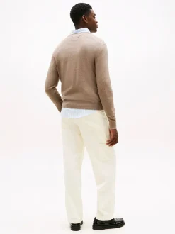 miesten neulepusero PIMA ORG CTN CASHMERE CREW NECK,>Tommy Hilfiger New