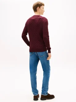 miesten neulepaita Classic Cotton Cable Crew Neck,><noscript><img width=