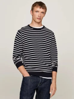 Miesten Neulepusero, ESSENTIAL COTTON CREW NECK>Tommy Hilfiger Clearance