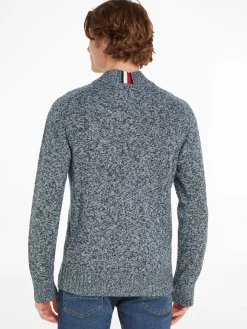 Miesten Neule, K MULTI HTR MERINO MOCK NK>Tommy Hilfiger Discount