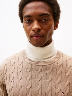 miesten neulepaita Classic Cotton Cable Crew Neck,>Tommy Hilfiger Clearance