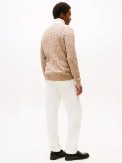 miesten neulepaita Classic Cotton Cable Crew Neck,><noscript><img width=