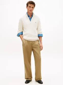 miesten neulepusero Seasonal Structure Zip Mock,><noscript><img width=