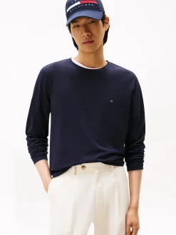 miesten paita, STRECH SLIM FIT LONG SLEEVE TEE>Tommy Hilfiger Outlet