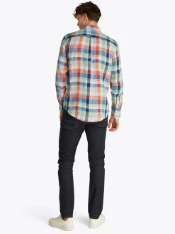 miesten pellavapaita, LINEN SUMMER MADRAS>Tommy Hilfiger Clearance