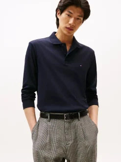 miesten pitkähihainen pikeepaita, L/S LIQUID COTTON REG POLO>Tommy Hilfiger Outlet