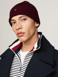 miesten pipo, TH FLAG PIMA COTTON BEANIE>Tommy Hilfiger Discount