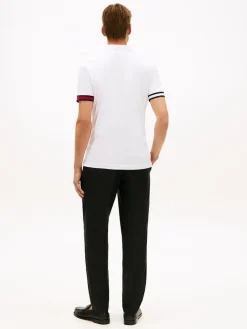 miesten pikeepaita RWB Cuff Liquid Cottom Slim Polo,>Tommy Hilfiger Clearance