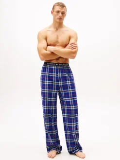 miesten pyjamahousut K FLANNEL PJ PANT WAISTBAND,>Tommy Hilfiger Best