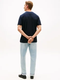 miesten t-paita Global Stripe Pique Pocket Tee,>Tommy Hilfiger Online