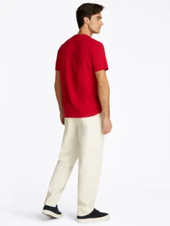 miesten t-paita, HILFIGER CENTER STACK LOGO TEE><noscript><img width=