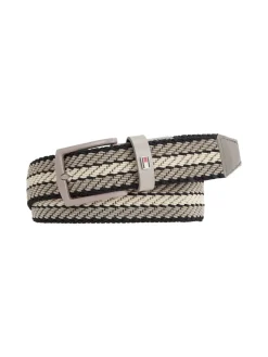 Miesten Vyö, DENTON ELASTIC BELT Ruskea Kuosi>Tommy Hilfiger Sale