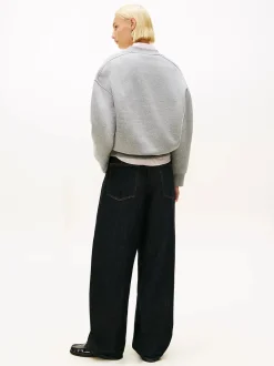 Naisten Collegepaidat Varsity V-nk Fleece, Vaaleanharmaa><noscript><img width=