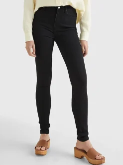 Naisten Farkut, TH FLEX HARLEM U SKINNY HW BLACK>Tommy Hilfiger Sale