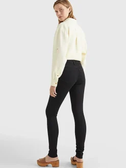 Naisten Farkut, TH FLEX HARLEM U SKINNY HW BLACK>Tommy Hilfiger Sale