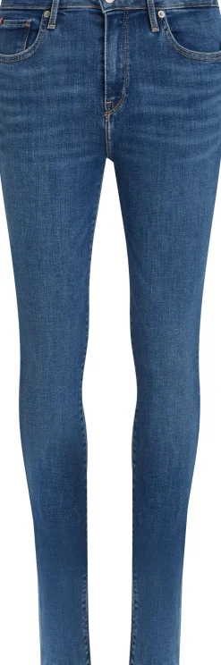 naisten farkut, COMO SKINNY RW MID BLUE Indigo><noscript><img width=