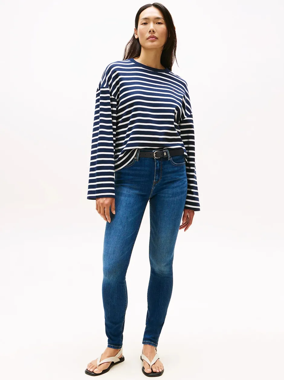 naisten farkut, FLO WIDE LEG JEANS Indigo>Tommy Hilfiger Hot