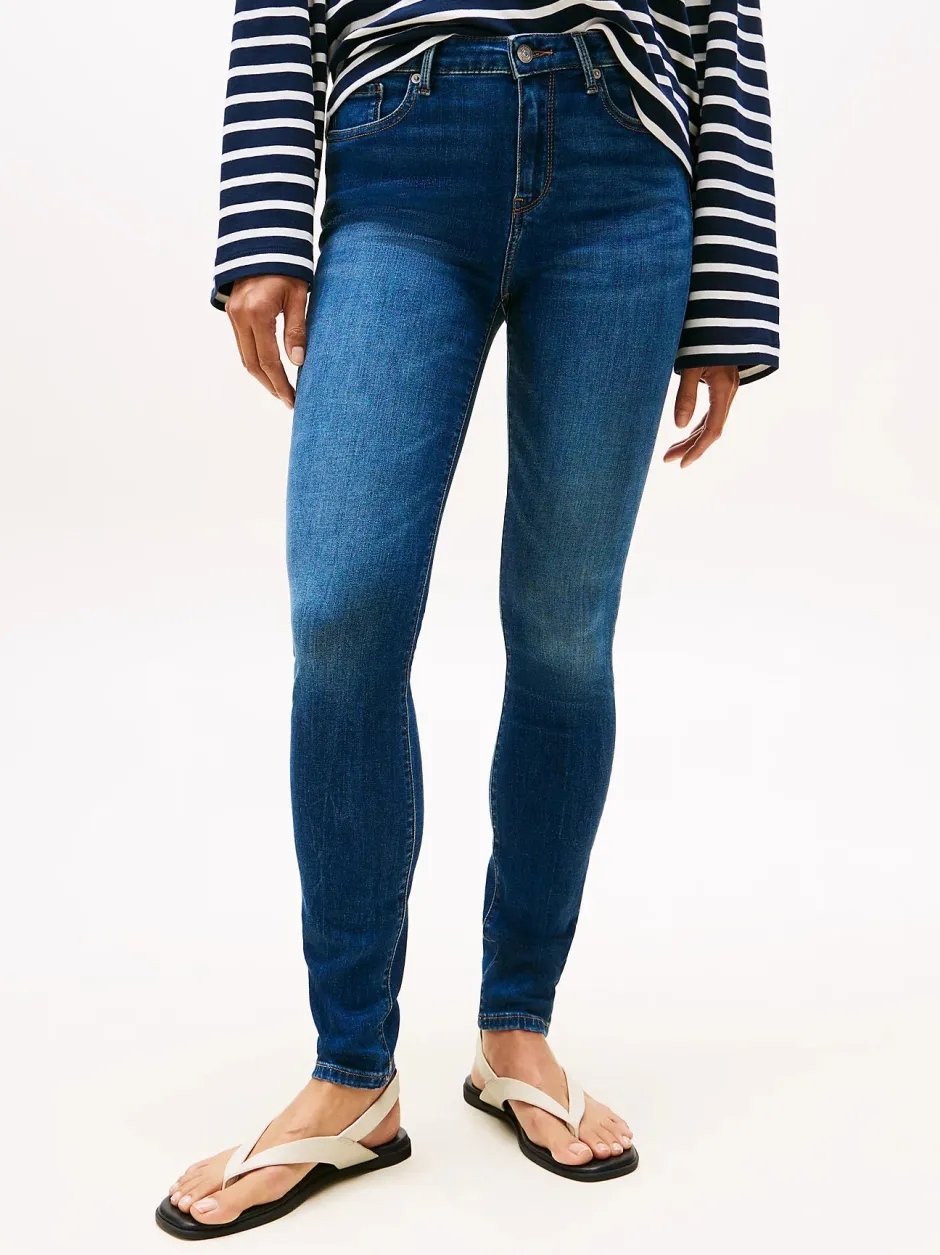 naisten farkut, FLO WIDE LEG JEANS Indigo>Tommy Hilfiger Hot