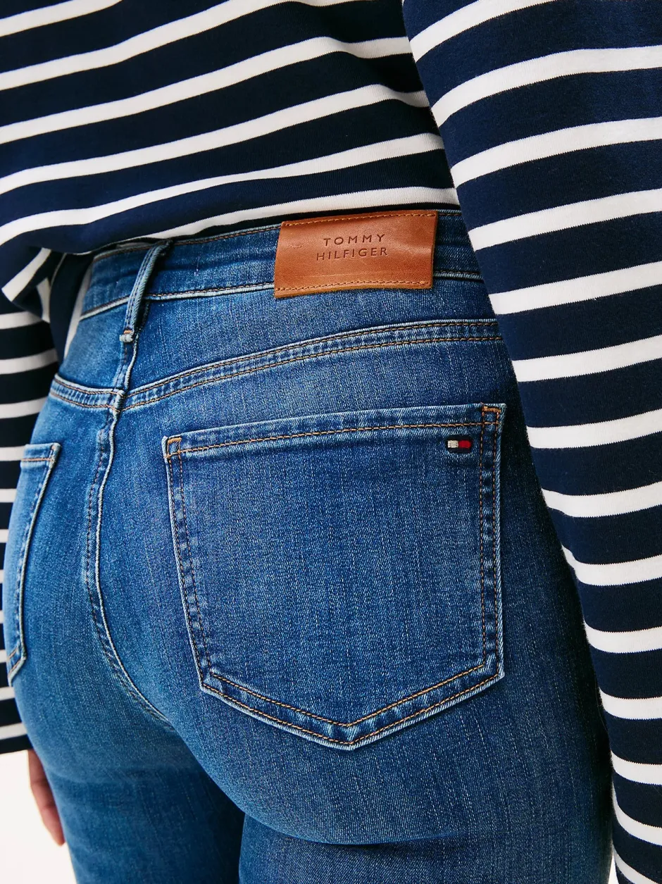 naisten farkut, FLO WIDE LEG JEANS Indigo>Tommy Hilfiger Hot