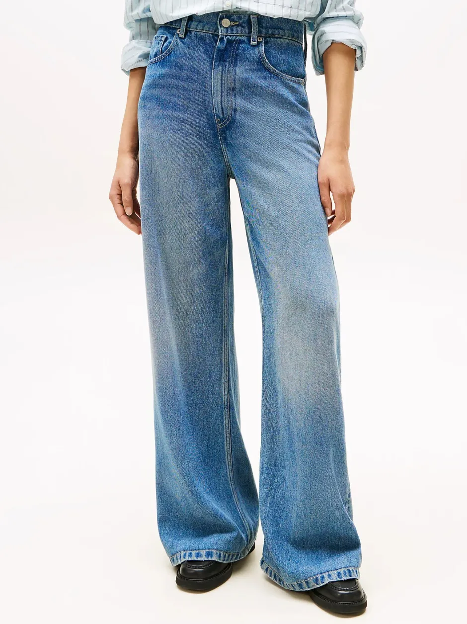 naisten farkut, LANA WIDE LWG Indigo>Tommy Hilfiger Sale