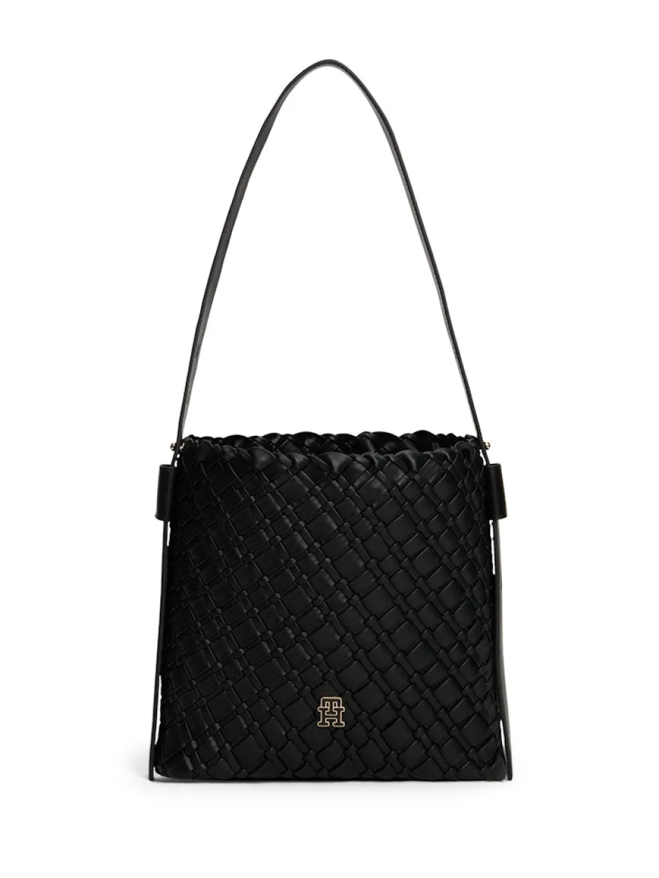 naisten laukku TH BRAIDED SHOULDER BAG,>Tommy Hilfiger Online
