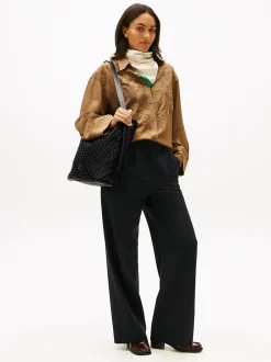 naisten laukku TH BRAIDED MAXI HOBO,>Tommy Hilfiger Hot