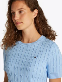 naisten neule, CO CABLE MID GG SS C-NK SWEAT><noscript><img width=