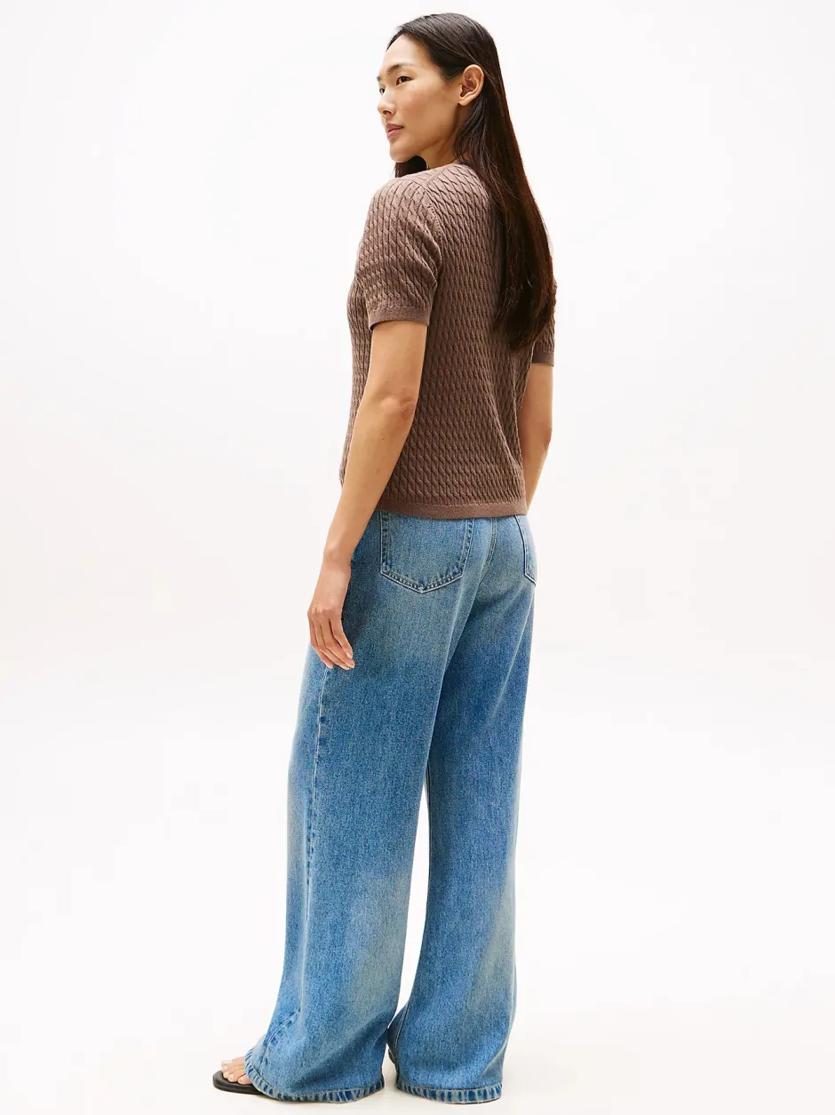 naisten neuletakki, CO CABLE FINE SS C-CARDIGAN>Tommy Hilfiger Hot